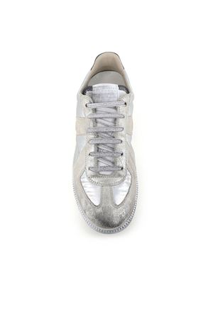 Silver leather sneakers MAISON MARGIELA | S97WS0083P7451HB123